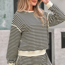  Jessica Drop Shoulder Pullover Top & Skirt Set