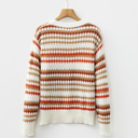  Jimena Patterned Drop Shoulder Sweater