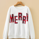 White Small Joanna Merry Christmas Vacation Sweatshirt