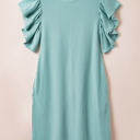  Jocelyn Ruffled Flutter Sleeve Dress