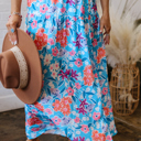 Sky Blue XL Jocelyn Waist Wrap Long Skirt