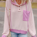  Johanna Patch Drawstring Hooded Top