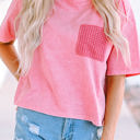  Jolene Lace Patch Pocket T-Shirt