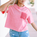  Jolene Lace Patch Pocket T-Shirt