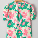  Jolene Ruched Short Sleeve Blouse