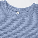  Jolie Textured Crinkle Short Sleeve T-Shirt Dress