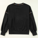 Black Large Jordyn Rainbow Pullover Sweatshirt