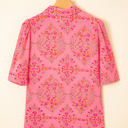  Josephine Floral Wide Short Sleeve Loose Top