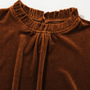  Josephine Puff Sleeve Velvet Top