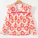 Rose Large Josimira Long Sleeve Blouse Long Sleeve Top