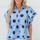  Journey Polka Dot Buttoned Blouse