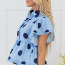  Journey Polka Dot Buttoned Blouse