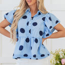  Journey Polka Dot Buttoned Blouse