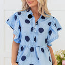  Journey Polka Dot Buttoned Blouse