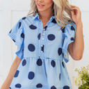  Journey Polka Dot Buttoned Blouse