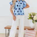  Journey Polka Dot Buttoned Blouse