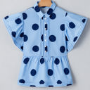  Journey Polka Dot Buttoned Blouse