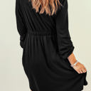  Julianna Button Up High Waist Long Sleeve Dress