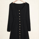  Julianna Button Up High Waist Long Sleeve Dress