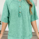 Mint Green Medium Julie Mineral Wash T Shirt