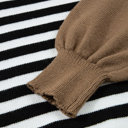  Julieta Colorblock Sleeve Chic Sweater