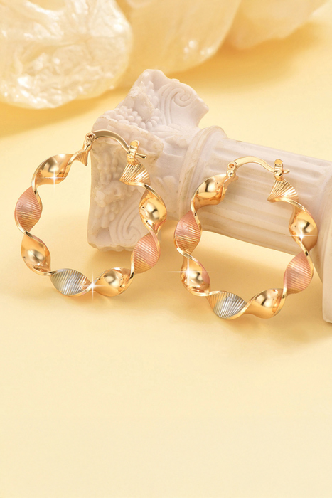 Julieta Plated alloy Hoop Earrings