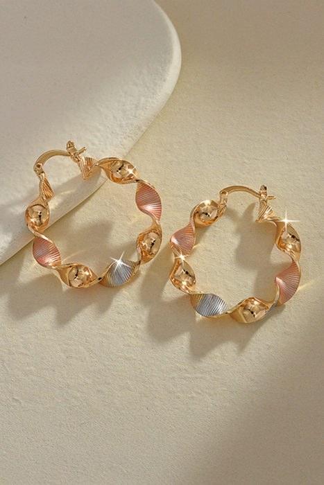Julieta Plated alloy Hoop Earrings