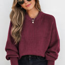  Julietta Mixed Textured Knitted Sweater