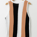  Juliette Block Sleeveless Knitted Sweater