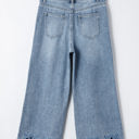  Juliette Embroidered Cropped Wide Leg High Waist Jeans