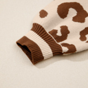  June Printed Knit Casual Sweater