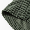  Jungle Green Plus Size Corduroy Pocketed Wide Leg Overall