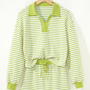  Juniper Stripe Collared Pullover and Skort Outfit