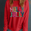  Junora Jolly Printing Christmas Pullover