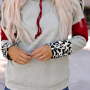  Junotia Shoulder Splicing Sleeves Sweatshirt