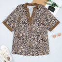  Kahlani Crinkled Colorblock Patchwork PLUS Blouse