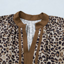  Kahlani Crinkled Colorblock Patchwork PLUS Blouse