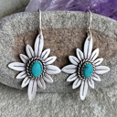  Kahlani Flower Shape Hook Earrings