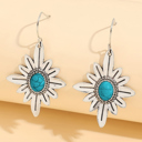  Kahlani Flower Shape Hook Earrings