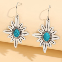  Kahlani Flower Shape Hook Earrings