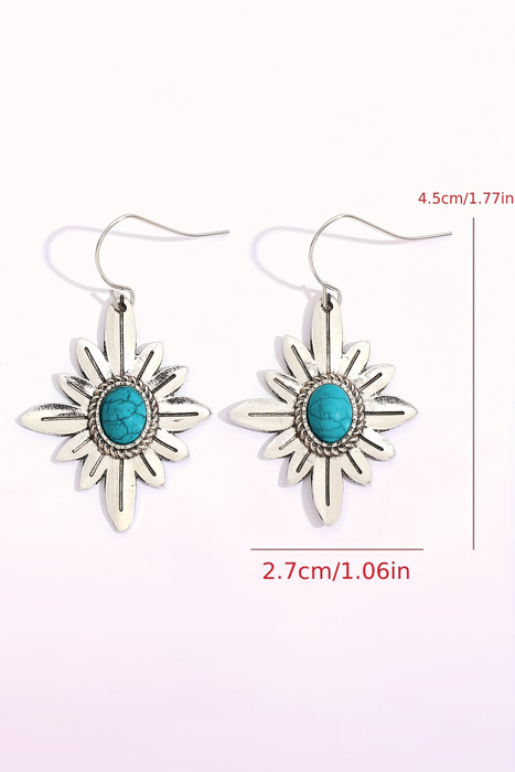 Kahlani Flower Shape Hook Earrings