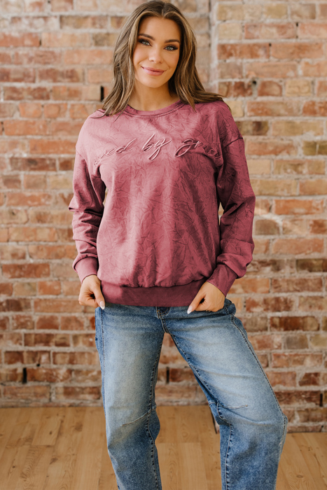 Kaia Mineral Wash Loose Sweatshirt