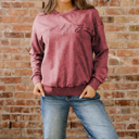  Kaia Mineral Wash Loose Sweatshirt
