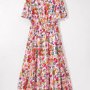  Kaitlyn Floral Short Sleeve Maxi Dress