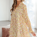  Kaiya Loose Shirt Dress Long Sleeve