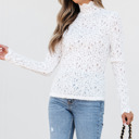  Kaliyah See Through Mock Long Sleeve Top