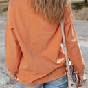  Kamryn Ribbed Corduroy Oversized Sweatshirt