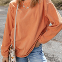  Kamryn Ribbed Corduroy Oversized Sweatshirt