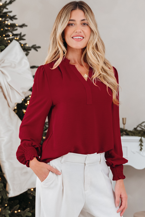 Karimya Long Sleeve Blouse Long Sleeve Top