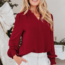  Karimya Long Sleeve Blouse Long Sleeve Top